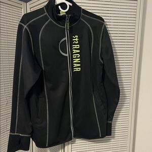 Ragnar Black Jacket with Neon Accents